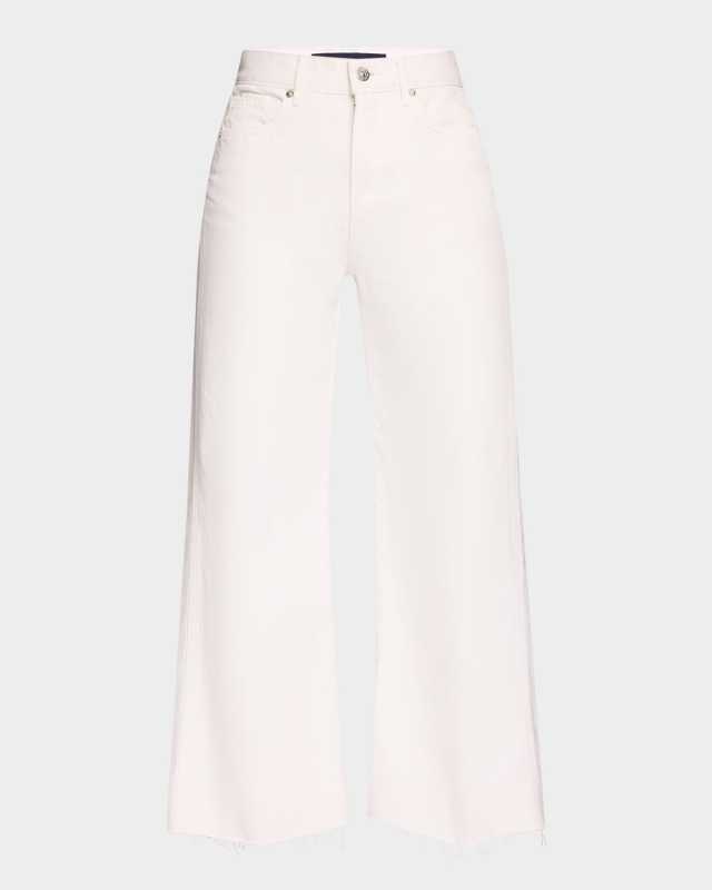 Taylor Cropped High-Rise Wide Jeans